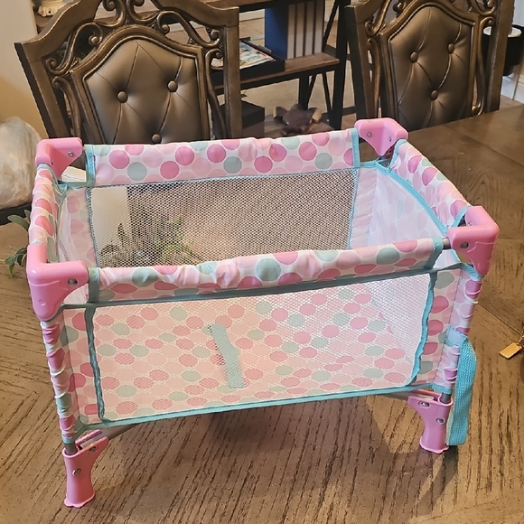 Other - Pink and Teal Kids Toy Playpen